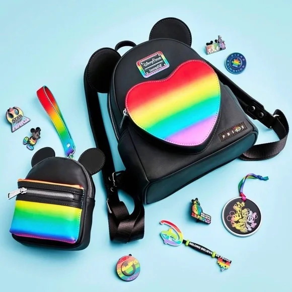 Disney Parks Loungefly Pride Wristlet Backpack - Picture 2 of 5